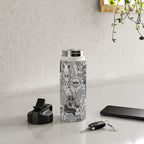 cryptid crowd black white Water Bottle Gallery Image 4