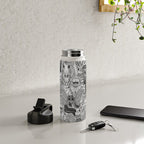 cryptid crowd black white Water Bottle Gallery Image 4