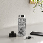 cryptid crowd black white Water Bottle Gallery Image 4