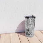 cryptid crowd black white Travel Mug Gallery Image 4