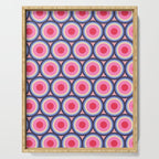 Geometric Mid Century Modern Pattern - Pink background  Serving Tray Gallery Image 1