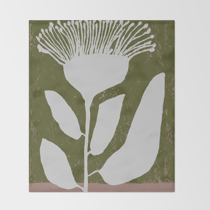 Flower mask Throw Blanket Gallery Image 2