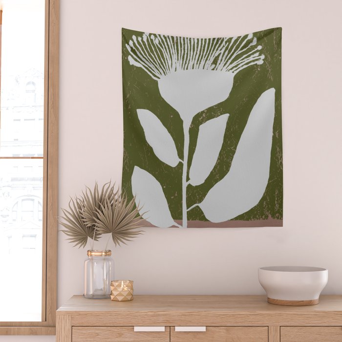 Flower mask Wall Tapestry Gallery Image 2