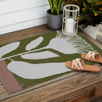 Flower mask Outdoor Rug Gallery Image 2