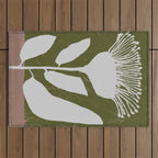 Flower mask Outdoor Rug Gallery Image 1