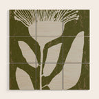 Flower mask Wood Wall Art Gallery Image 1