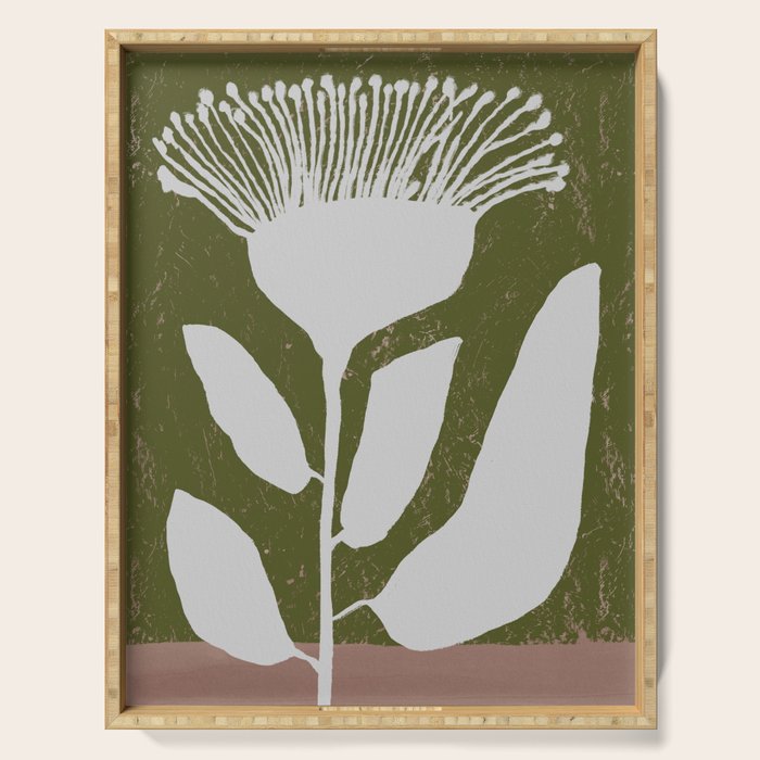 Flower mask Serving Tray Gallery Image 1