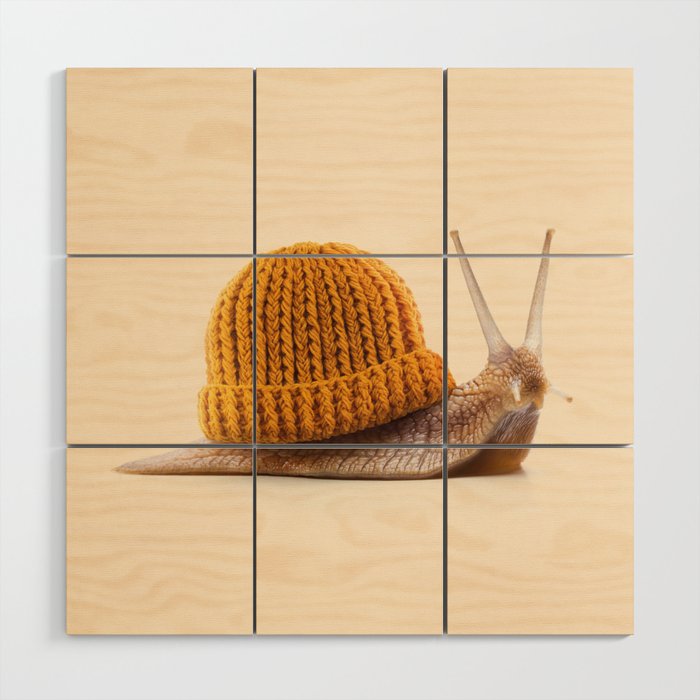 WINTER SNAIL Wood Wall Art Gallery Image 1