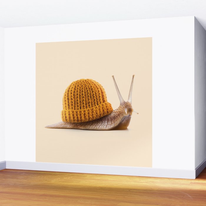 WINTER SNAIL Wall Mural Gallery Image 2