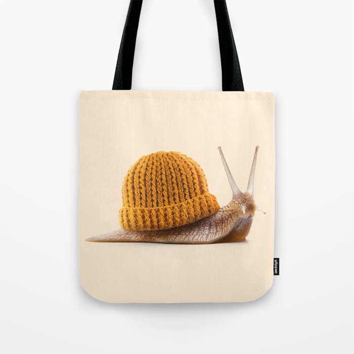 WINTER SNAIL Tote Bag Gallery Image 1