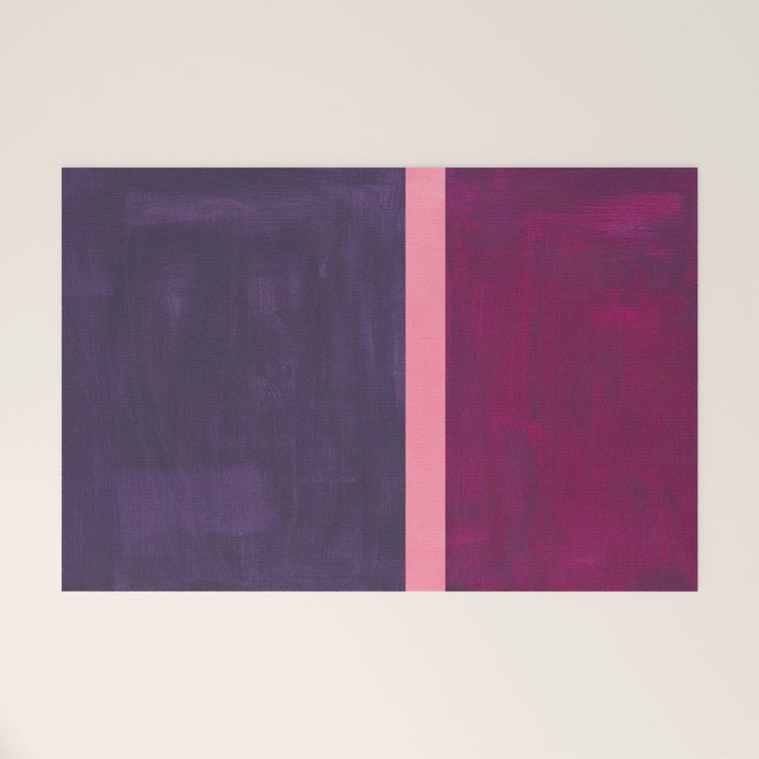Pink Mauve  Welcome Mat Gallery Image 1