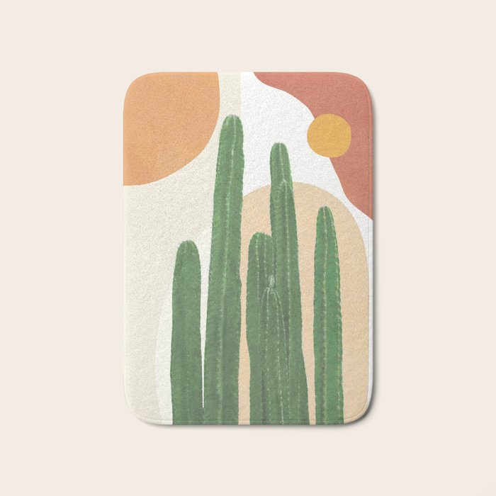 Abstract Cactus I Bath Mat Gallery Image 1