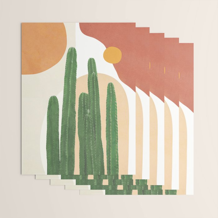 Abstract Cactus I Wrapping Paper Gallery Image 3