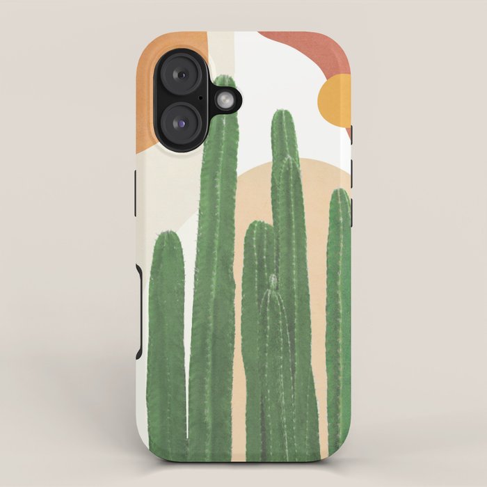 Abstract Cactus I iPhone Case Gallery Image 1