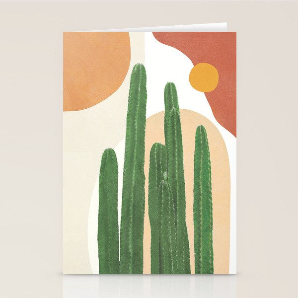 Abstract Cactus I Stationery Card Gallery Image 2