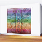 seven chakra meditation and yoga art Wall Mural Gallery Image 2