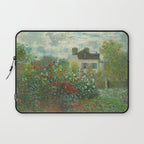 Claude Monet The Artist's Garden In Argenteuil A Corner Of The Garden With Dahlias 1873 Laptop Sleeve Gallery Image 1