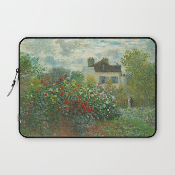 Claude Monet The Artist's Garden In Argenteuil A Corner Of The Garden With Dahlias 1873 Laptop Sleeve Gallery Image 1