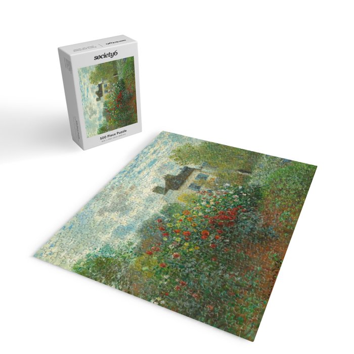 Claude Monet The Artist's Garden In Argenteuil A Corner Of The Garden With Dahlias 1873 Jigsaw Puzzle Gallery Image 2