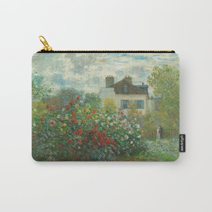 Claude Monet The Artist's Garden In Argenteuil A Corner Of The Garden With Dahlias 1873 Carry All Pouch Gallery Image 1