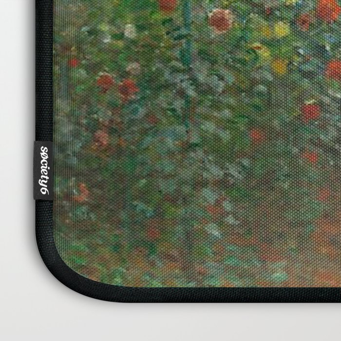 Claude Monet The Artist's Garden In Argenteuil A Corner Of The Garden With Dahlias 1873 Laptop Sleeve Gallery Image 3