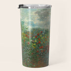 Claude Monet The Artist's Garden In Argenteuil A Corner Of The Garden With Dahlias 1873 Travel Mug Gallery Image 3
