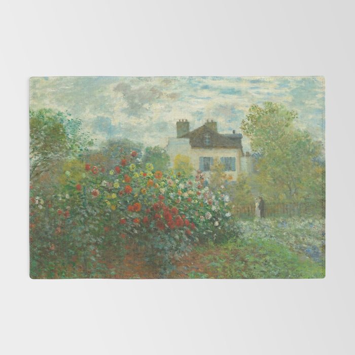Claude Monet The Artist's Garden In Argenteuil A Corner Of The Garden With Dahlias 1873 Rug Gallery Image 2
