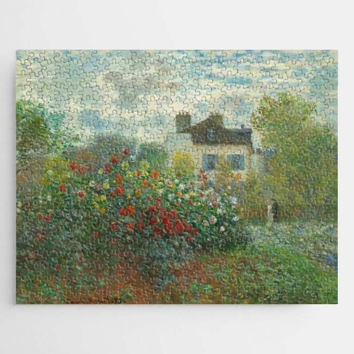 Claude Monet The Artist's Garden In Argenteuil A Corner Of The Garden With Dahlias 1873 Jigsaw Puzzle Gallery Image 1