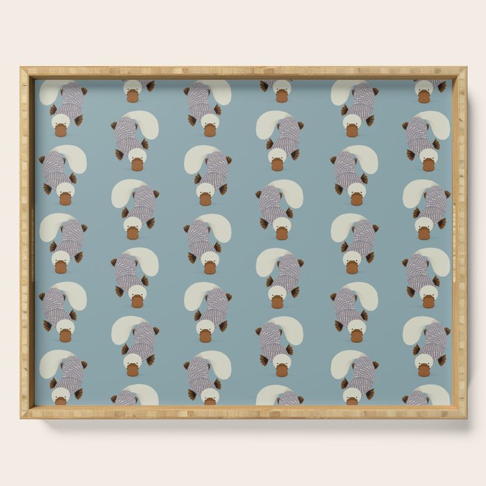 Whimsical Platypus Serving Tray Gallery Image 1