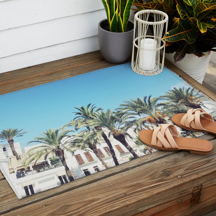 Spanish Square Outdoor Rug Gallery Image 2