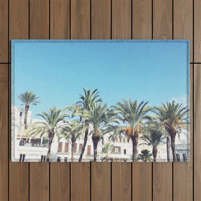 Spanish Square Outdoor Rug Gallery Image 1