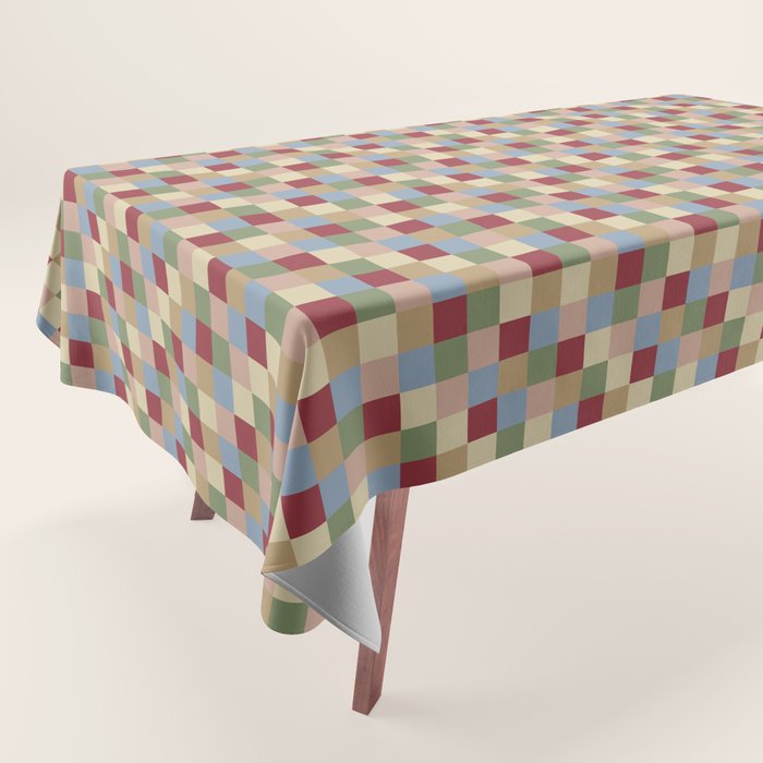 Bold Vintage Checks Pattern - Small XXI Tablecloth Gallery Image 1