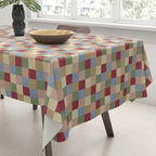 Bold Vintage Checks Pattern - Small XXI Tablecloth Gallery Image 3
