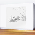 Key West White Map Wall Mural Gallery Image 2