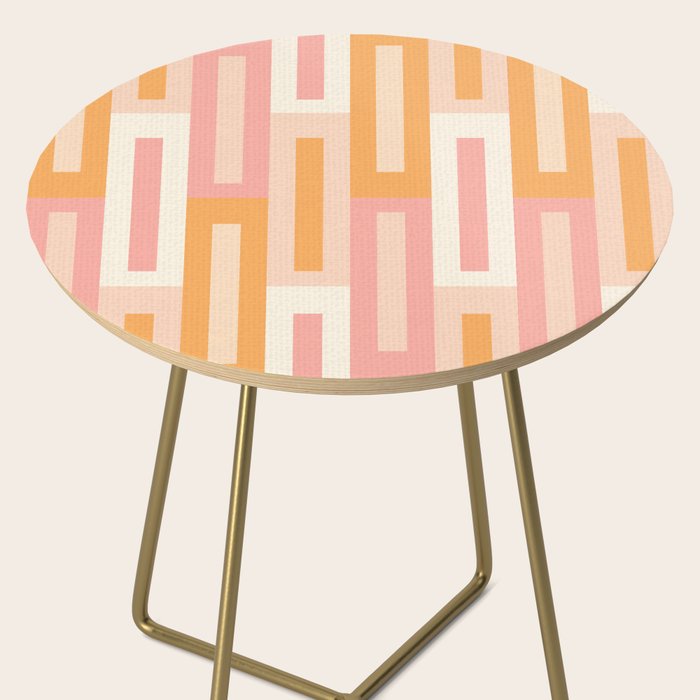 Rectangular Color Blocks In Soft Pastel Tones Side Table Gallery Image 2