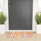 Rectangular Color Blocks In Soft Pastel Tones Welcome Mat Gallery Image 3