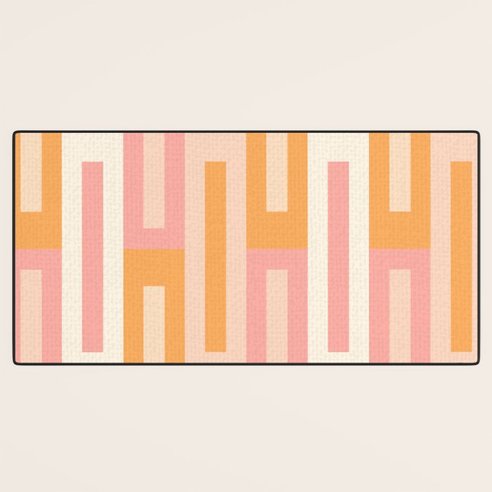 Rectangular Color Blocks In Soft Pastel Tones Desk Mat Gallery Image 3