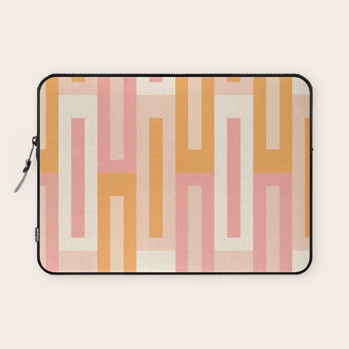 Rectangular Color Blocks In Soft Pastel Tones Laptop Sleeve Gallery Image 1