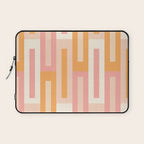 Rectangular Color Blocks In Soft Pastel Tones Laptop Sleeve Gallery Image 1