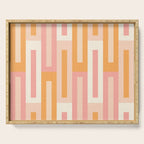 Rectangular Color Blocks In Soft Pastel Tones Serving Tray Gallery Image 1