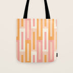 Rectangular Color Blocks In Soft Pastel Tones Tote Bag Gallery Image 1