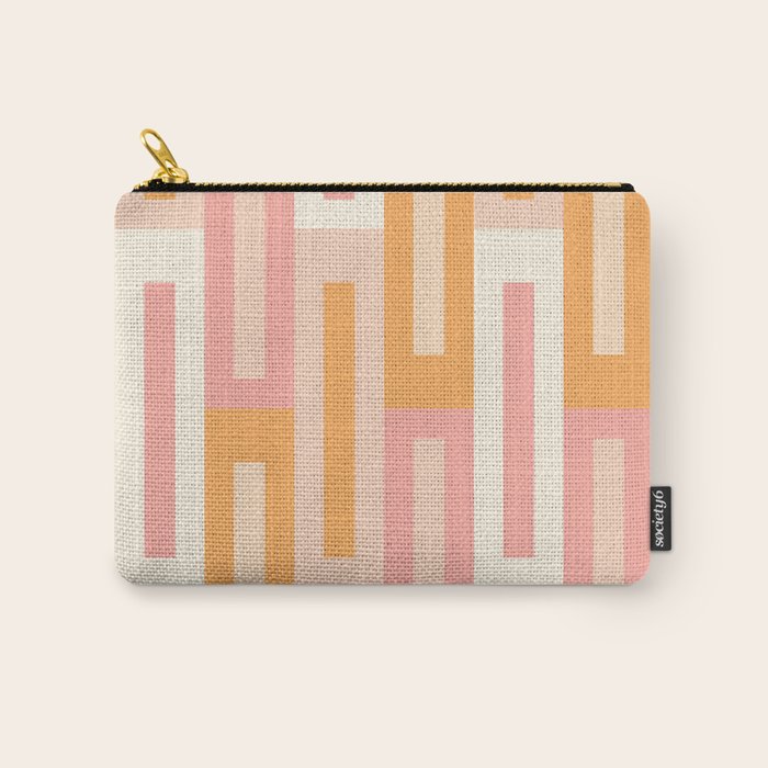 Rectangular Color Blocks In Soft Pastel Tones Carry All Pouch Gallery Image 1