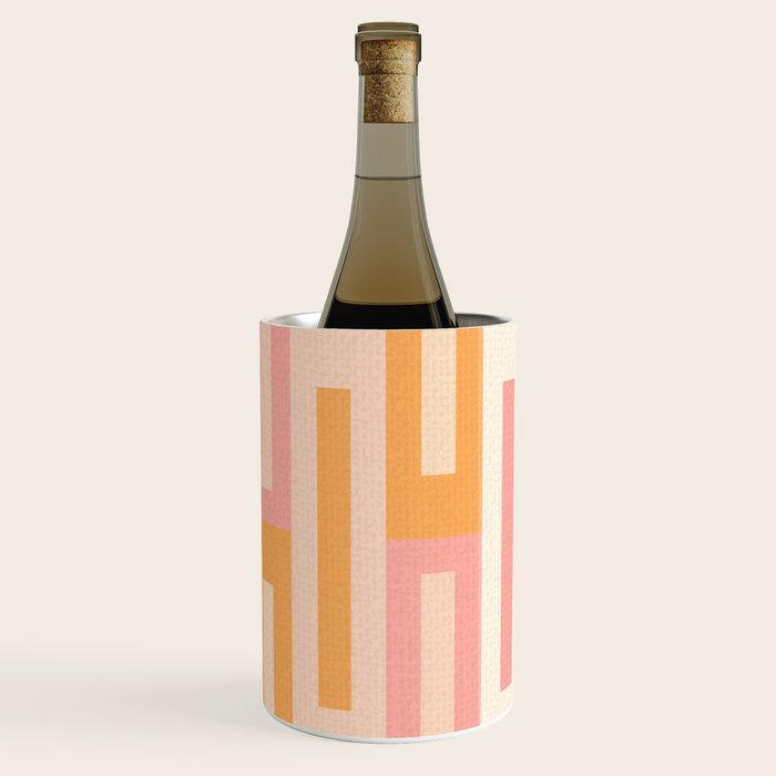 Rectangular Color Blocks In Soft Pastel Tones Wine Chiller Gallery Image 1