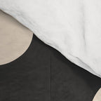 Black and White Retro Super Bloom - 70's vibe  Comforter Gallery Image 4