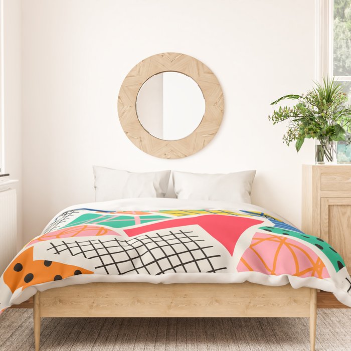 Color Patchwork: Bauhaus Edition Duvet Cover Gallery Image 3