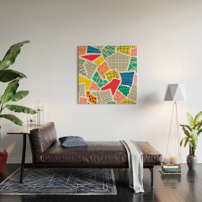 Color Patchwork: Bauhaus Edition Wood Wall Art Gallery Image 2