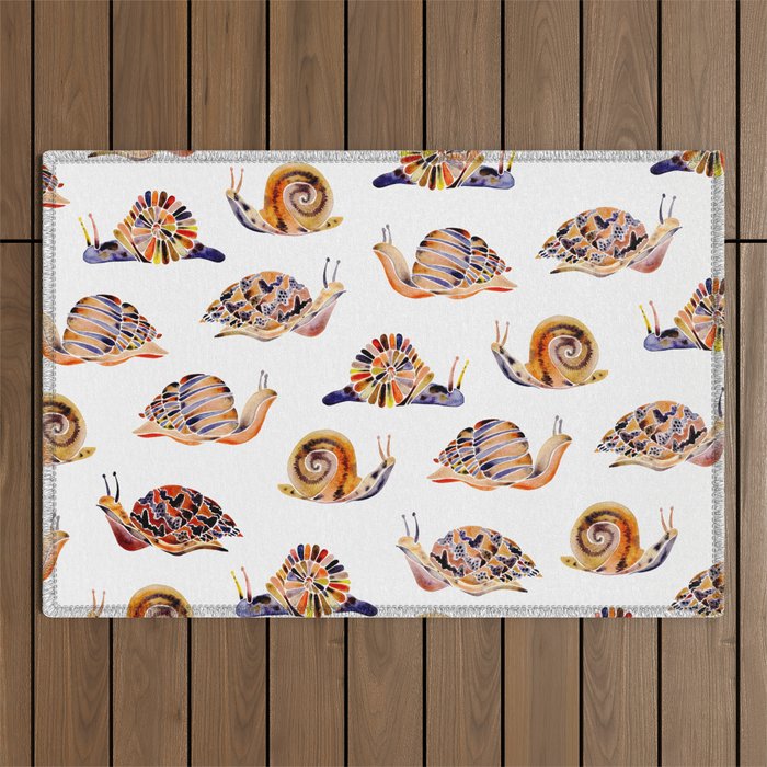 Snail Collection Outdoor Rug Gallery Image 1