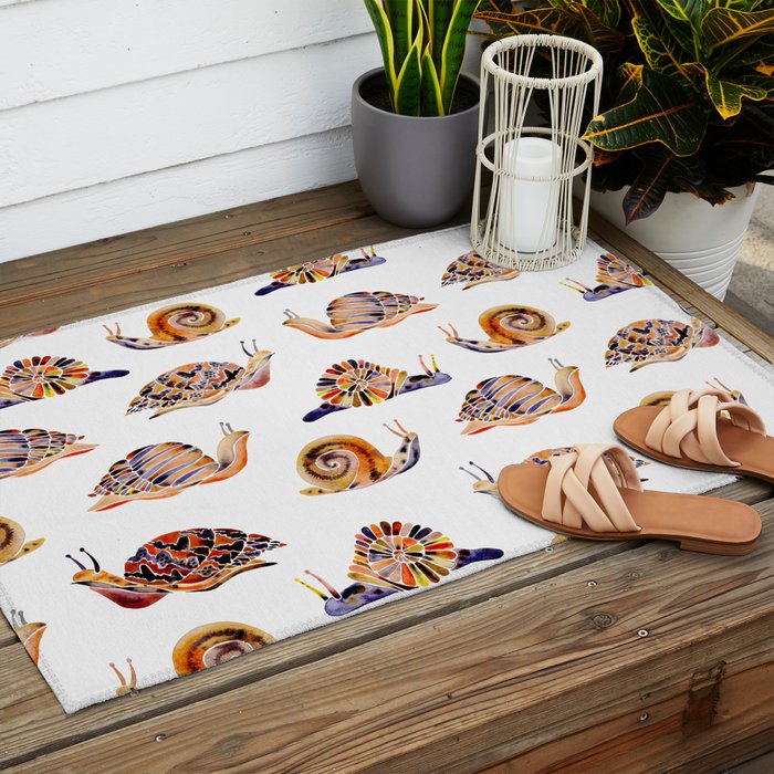 Snail Collection Outdoor Rug Gallery Image 2