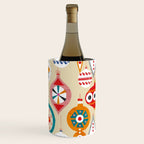 Retro christmas ornaments pattern Wine Chiller Gallery Image 1