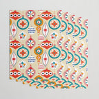 Retro christmas ornaments pattern Wrapping Paper Gallery Image 3
